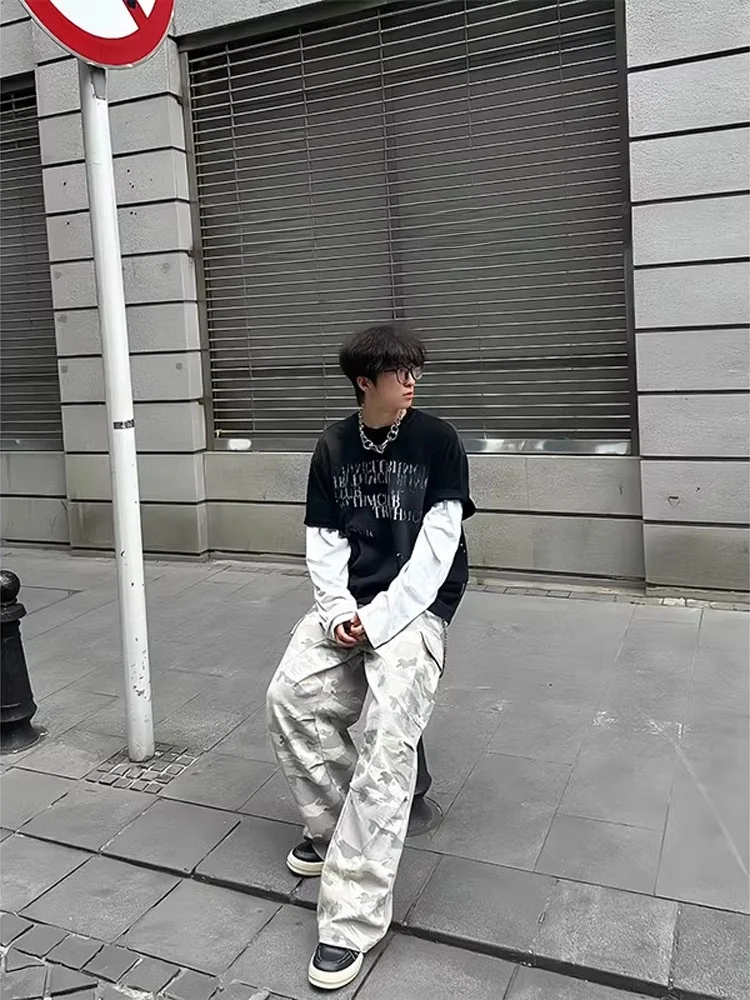 Cleanfit American Retro Camouflage Pants Men's Hiphop Trendy High Street Workwear Straight Casual Long Trousers
Cleanfit American Retro Camouflage Pants Men's Hiphop Trendy High Street Workwear Straight Casual Long Trousers