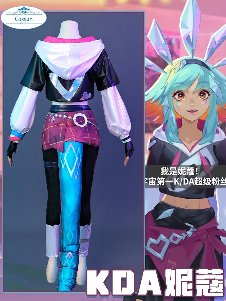 COSSUN Game LOL KDA Neeko Cosplay Costume Neeko Women Party Uniform With Taill Halloween Neeko Outfit Suit Full set
COSSUN Game LOL KDA Neeko Cosplay Costume Neeko Women Party Uniform With Taill Halloween Neeko Outfit Suit Full set