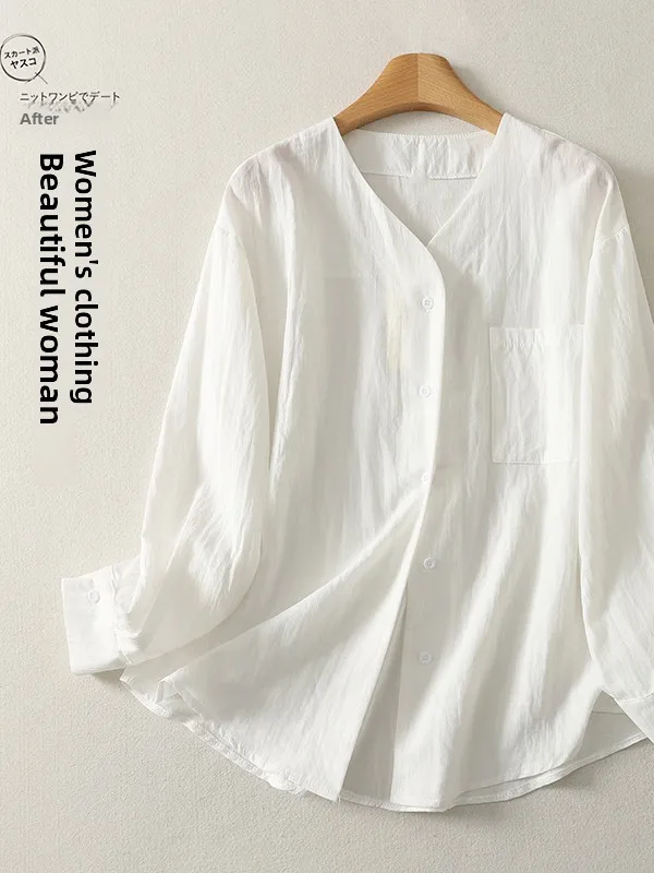 Spring 2026 New Pure Color Shirt Large Size Women's Single Button Long Sleeve V-Neck Sun Protection Open Cardigan Top
Spring 2026 New Pure Color Shirt Large Size Women's Single Button Long Sleeve V-Neck Sun Protection Open Cardigan Top