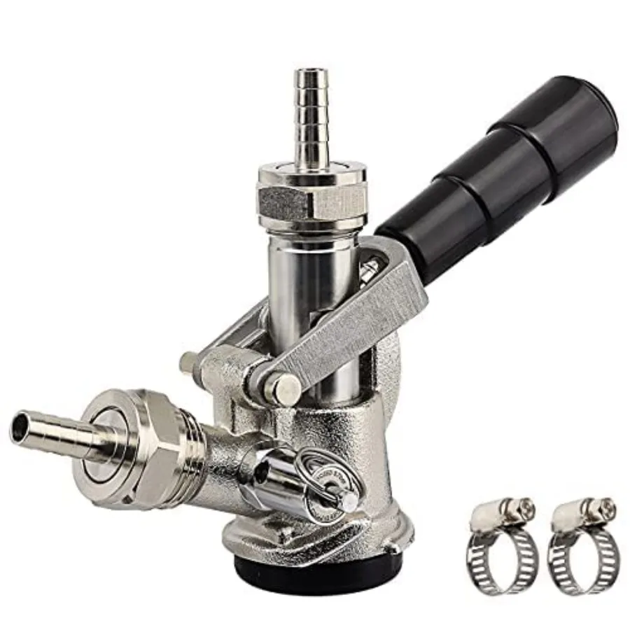 Keg Coupler, Sankey D Tap with 304 Stainl Steel Probe, Keg Coupler D System with Black Handle and Hose Clamp, D Style, Sankey D
Keg Coupler, Sankey D Tap with 304 Stainl Steel Probe, Keg Coupler D System with Black Handle and Hose Clamp, D Style, Sankey D