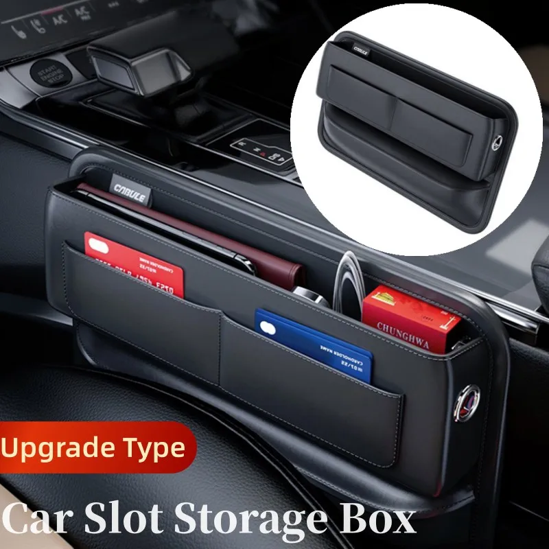 PU Leather Car Slit Box Auto Console Side Car Seat Crevice Storage Box Slit Gap Filler with Bottle Holder
PU Leather Car Slit Box Auto Console Side Car Seat Crevice Storage Box Slit Gap Filler with Bottle Holder