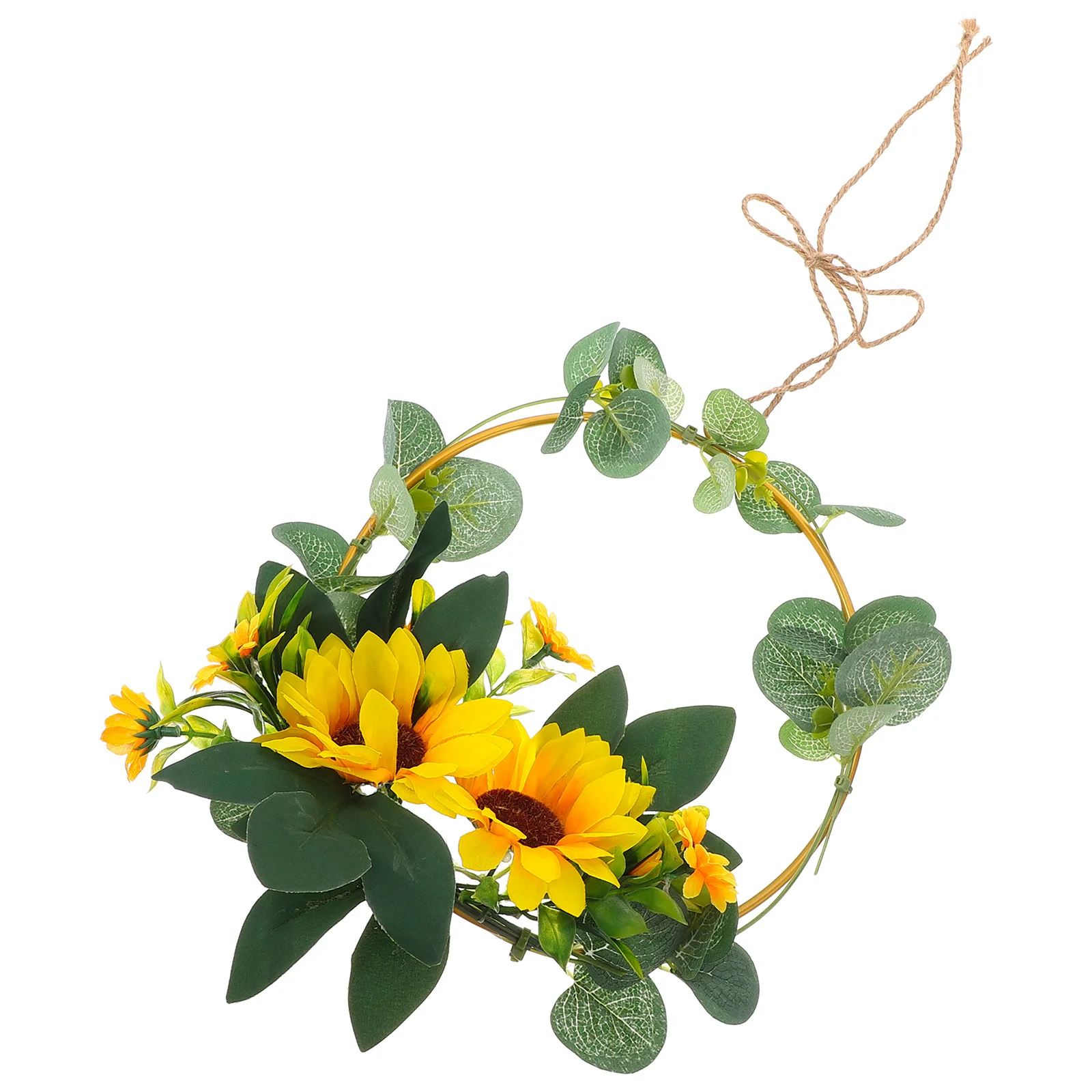 Artificial Sunflower Garland Floral Wreath for Shopwindow Wall Decoration Photo Prop Vivid Plants Metal Spring Bride
Artificial Sunflower Garland Floral Wreath for Shopwindow Wall Decoration Photo Prop Vivid Plants Metal Spring Bride