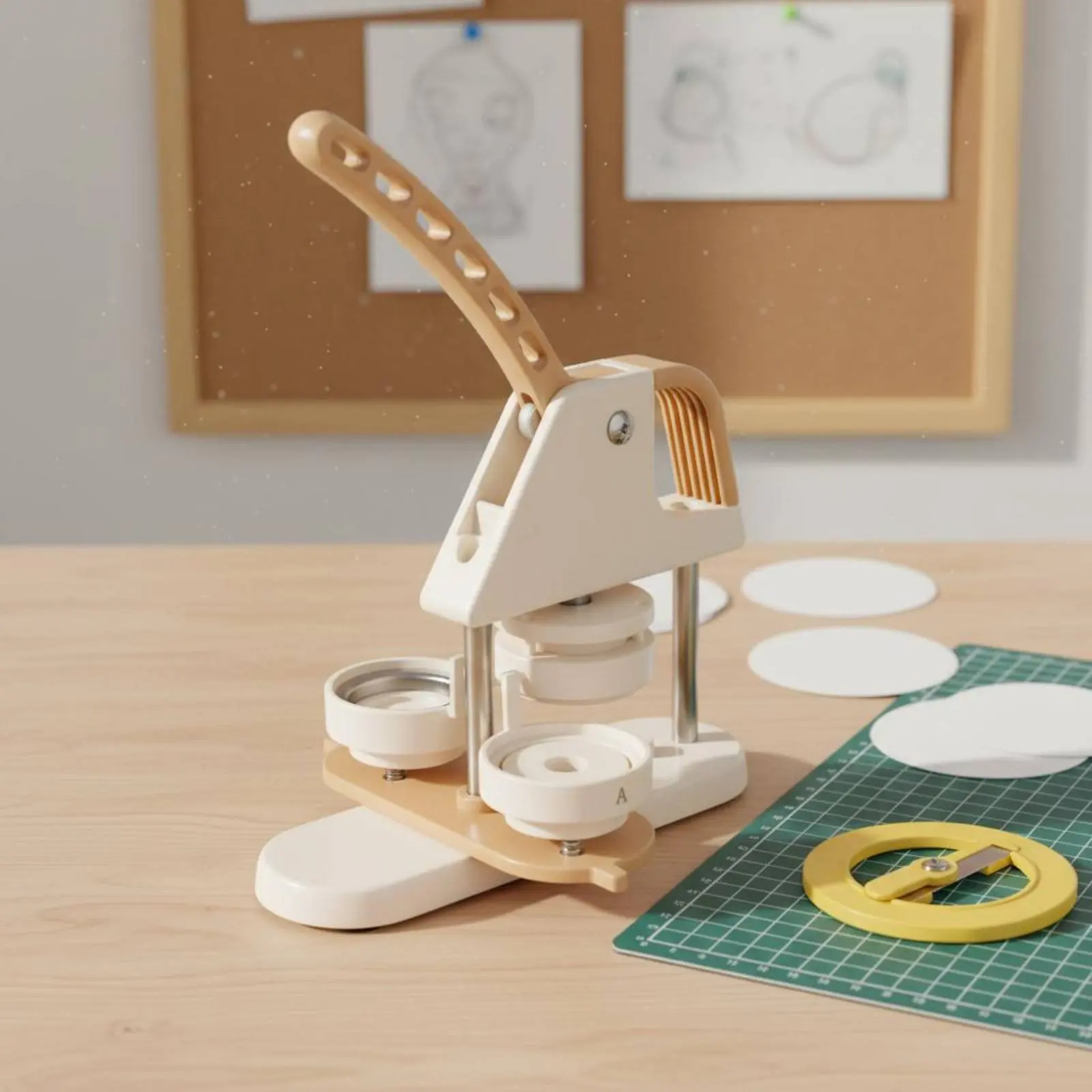 Badge Making Machine Lightweight Button Badge Press Fastener Button Creator Installation Setup-Free Craft Equipment DIY Kit
Badge Making Machine Lightweight Button Badge Press Fastener Button Creator Installation Setup-Free Craft Equipment DIY Kit