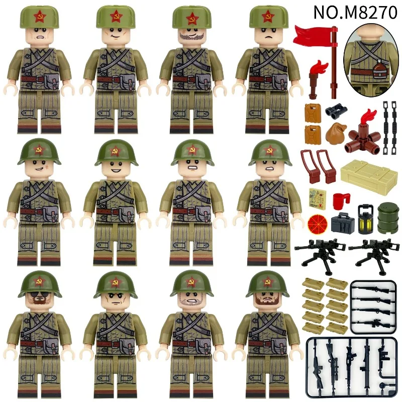 M8270 Guards Infantry Regiment Figure cross-border wholesale Sovietsoldierschildrenassembledsmallparticlesbuildingblocktoyshield
M8270 Guards Infantry Regiment Figure cross-border wholesale Sovietsoldierschildrenassembledsmallparticlesbuildingblocktoyshield