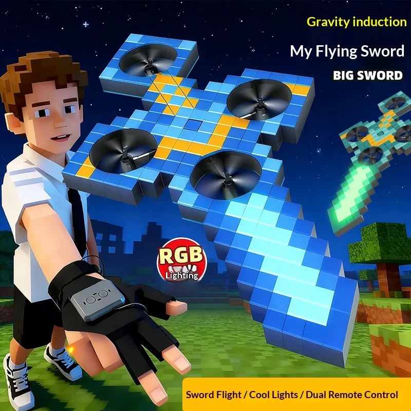 73cm Remote Flying Sword Drone,Rc Glider For Adults,3-Speed Stunt Hand Remote Controlled,Drop-Resistant Material,360° Stunt Flip
73cm Remote Flying Sword Drone,Rc Glider For Adults,3-Speed Stunt Hand Remote Controlled,Drop-Resistant Material,360° Stunt Flip