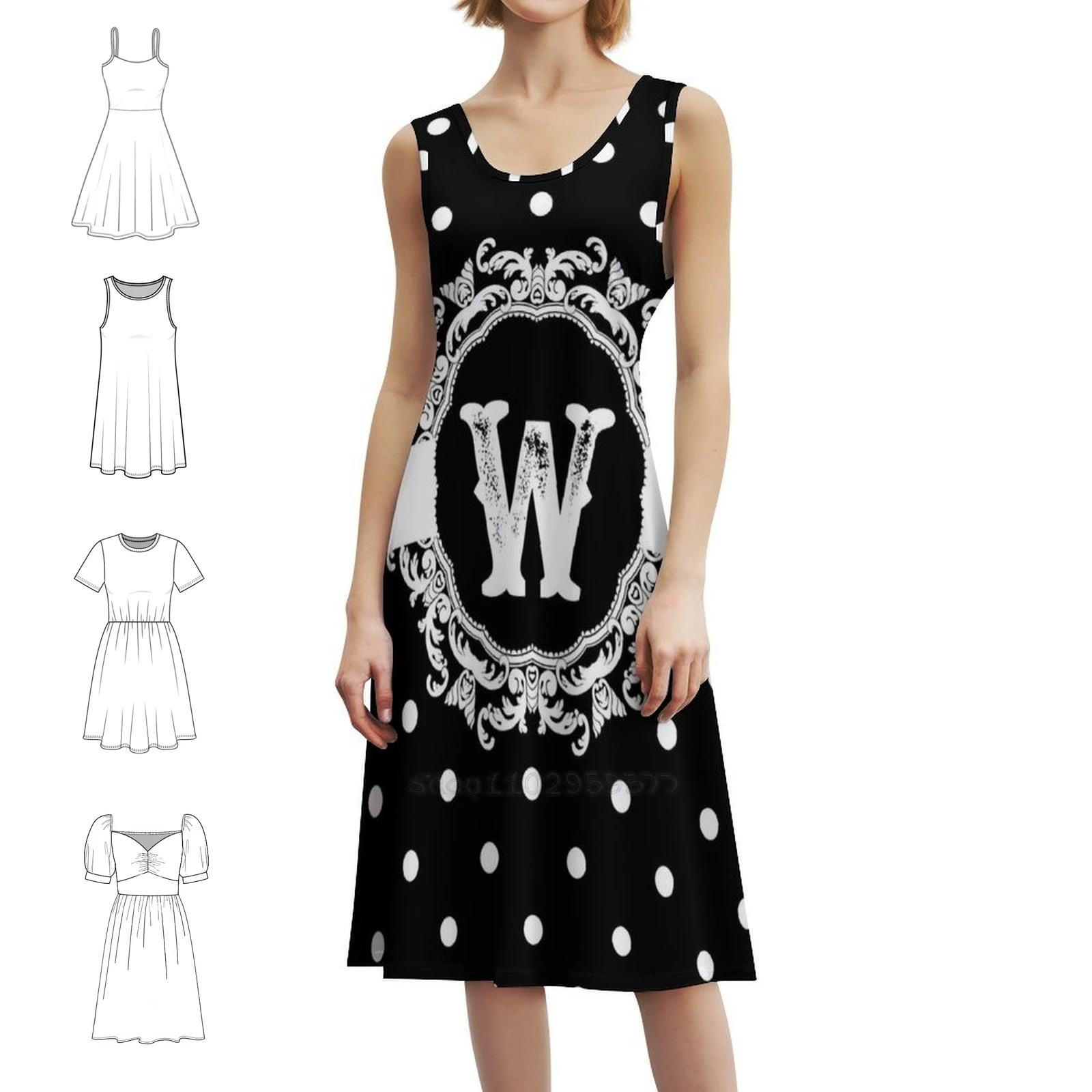 Черная монограмма: мини-платье в консервативном стиле с буквой W для женщин, свободное повседневное платье трапециевидной формы, черное каллиграфическое шикарное платье
Черная монограмма: мини-платье в консервативном стиле с буквой W для женщин, свободное повседневное платье трапециевидной формы, черное каллиграфическое шикарное платье