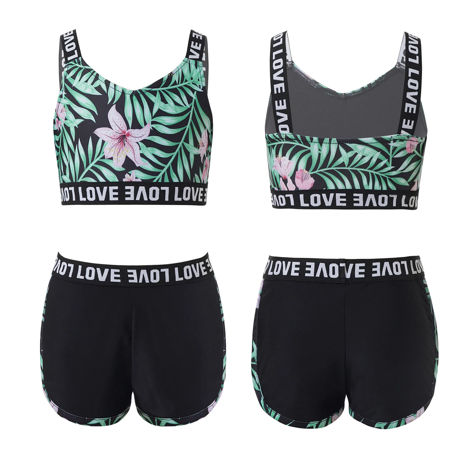 Kids Girls Sports Outfits Gymnastics Workout Dancewear Stretchy Sleeveless Yoga Running Crop Tops with Leggings Shorts Hot Pants
Kids Girls Sports Outfits Gymnastics Workout Dancewear Stretchy Sleeveless Yoga Running Crop Tops with Leggings Shorts Hot Pants