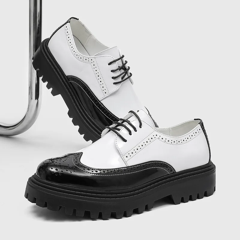 large size mens casual wedding party carving brogue shoes lace-up patent leather derby shoe designer sneakers platform footwear
large size mens casual wedding party carving brogue shoes lace-up patent leather derby shoe designer sneakers platform footwear