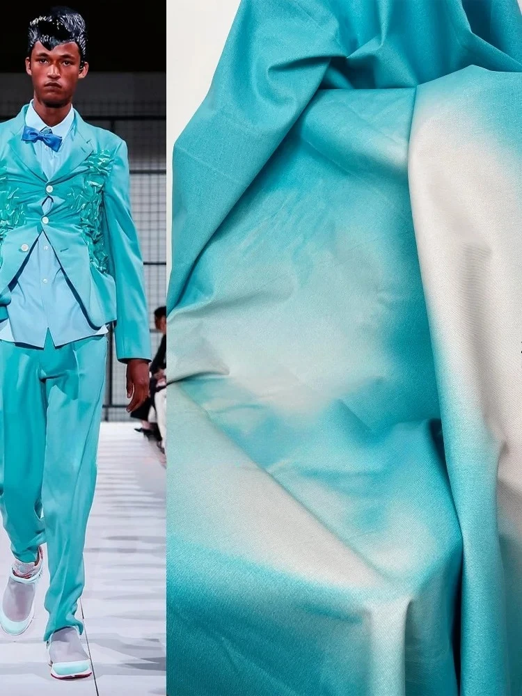 Temperature Sensitive Canvas Cotton Fabric Mint Blue Turns White Color Changing Technology Fashion Creative Design Cloth
Temperature Sensitive Canvas Cotton Fabric Mint Blue Turns White Color Changing Technology Fashion Creative Design Cloth