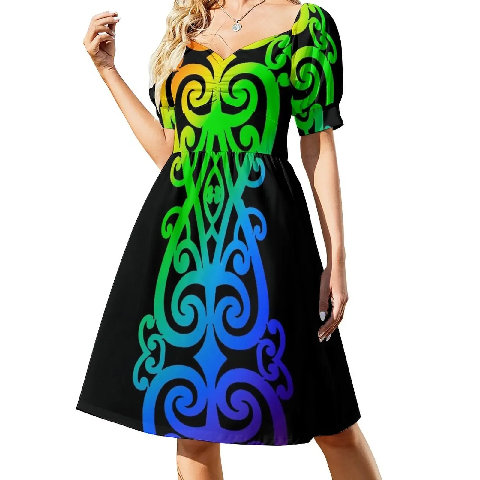 Rainbow Colorful Māori Koru - Denotes "New Beginnings" Short-Sleeved Dress purple dress long dresses for women beach dress
Rainbow Colorful Māori Koru - Denotes "New Beginnings" Short-Sleeved Dress purple dress long dresses for women beach dress