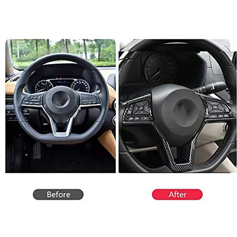 2X Carbon Fiber Steering Wheel Decoration Cover Frame Trim For Nissan Rogue Altima Sentra Kicks LEAF Versa Accessories
2X Carbon Fiber Steering Wheel Decoration Cover Frame Trim For Nissan Rogue Altima Sentra Kicks LEAF Versa Accessories