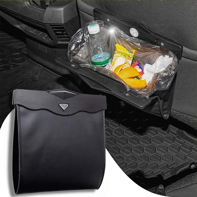 Car With Light Suspension Leather Folding Storage BagGarbage Bag Waterproof Magnetic Adsorption Car Rear Seat Garbage Bag
Car With Light Suspension Leather Folding Storage BagGarbage Bag Waterproof Magnetic Adsorption Car Rear Seat Garbage Bag