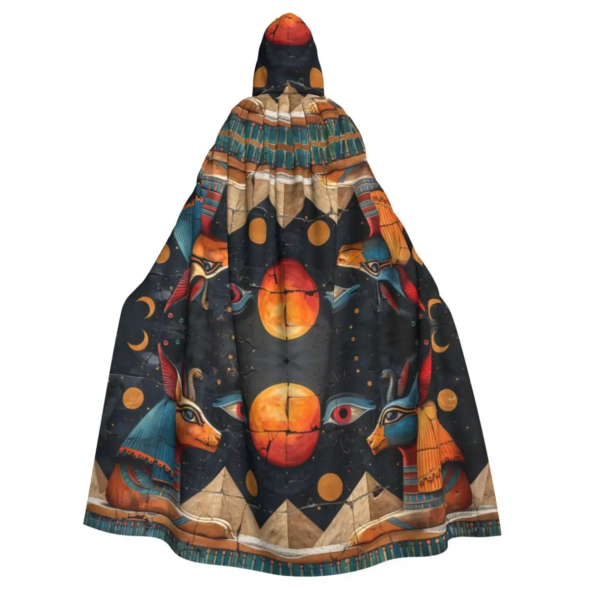 Mystical Egyptian-Themed Cloak with Celestial Symbols for Cosplay Unisex Adult Cloak with Hood Long Witch Costume Cosplay
Mystical Egyptian-Themed Cloak with Celestial Symbols for Cosplay Unisex Adult Cloak with Hood Long Witch Costume Cosplay