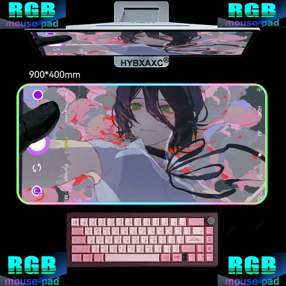 HD Reze Chainsaw Man Mouse Pad Anime Gaming Mouse Pad LED Table Pads Backlit Rubber Desktop XXL RGB Desk Mats HYBXAXC
HD Reze Chainsaw Man Mouse Pad Anime Gaming Mouse Pad LED Table Pads Backlit Rubber Desktop XXL RGB Desk Mats HYBXAXC