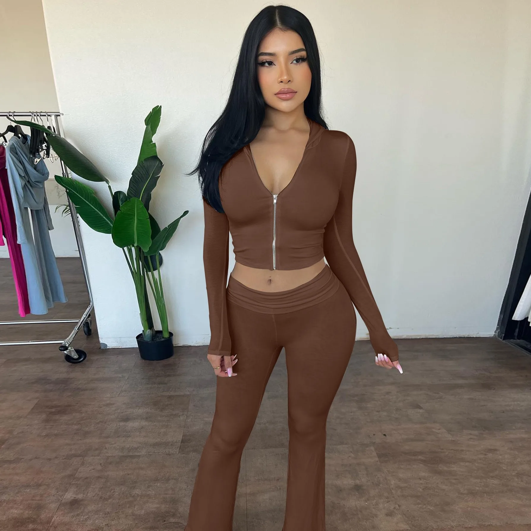 2 Piece Set Women Crop Top Hoodie High Waist Pants Hooded Sweatshirt Front Zipper Sweatshirt Two Piece Set Pullover Long Sleeve
2 Piece Set Women Crop Top Hoodie High Waist Pants Hooded Sweatshirt Front Zipper Sweatshirt Two Piece Set Pullover Long Sleeve