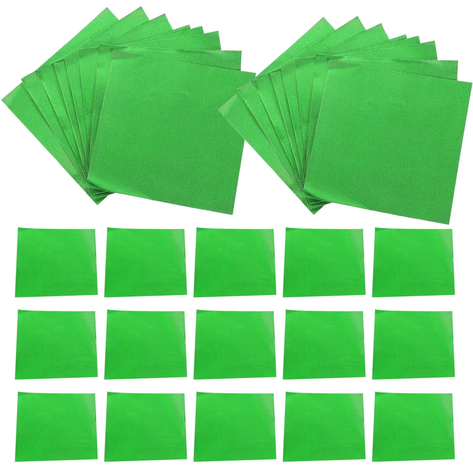 200pcs Wrappers For Chocolate Aluminum Foil Sheets Green Wrappers Practical Packaging Paper
200pcs Wrappers For Chocolate Aluminum Foil Sheets Green Wrappers Practical Packaging Paper