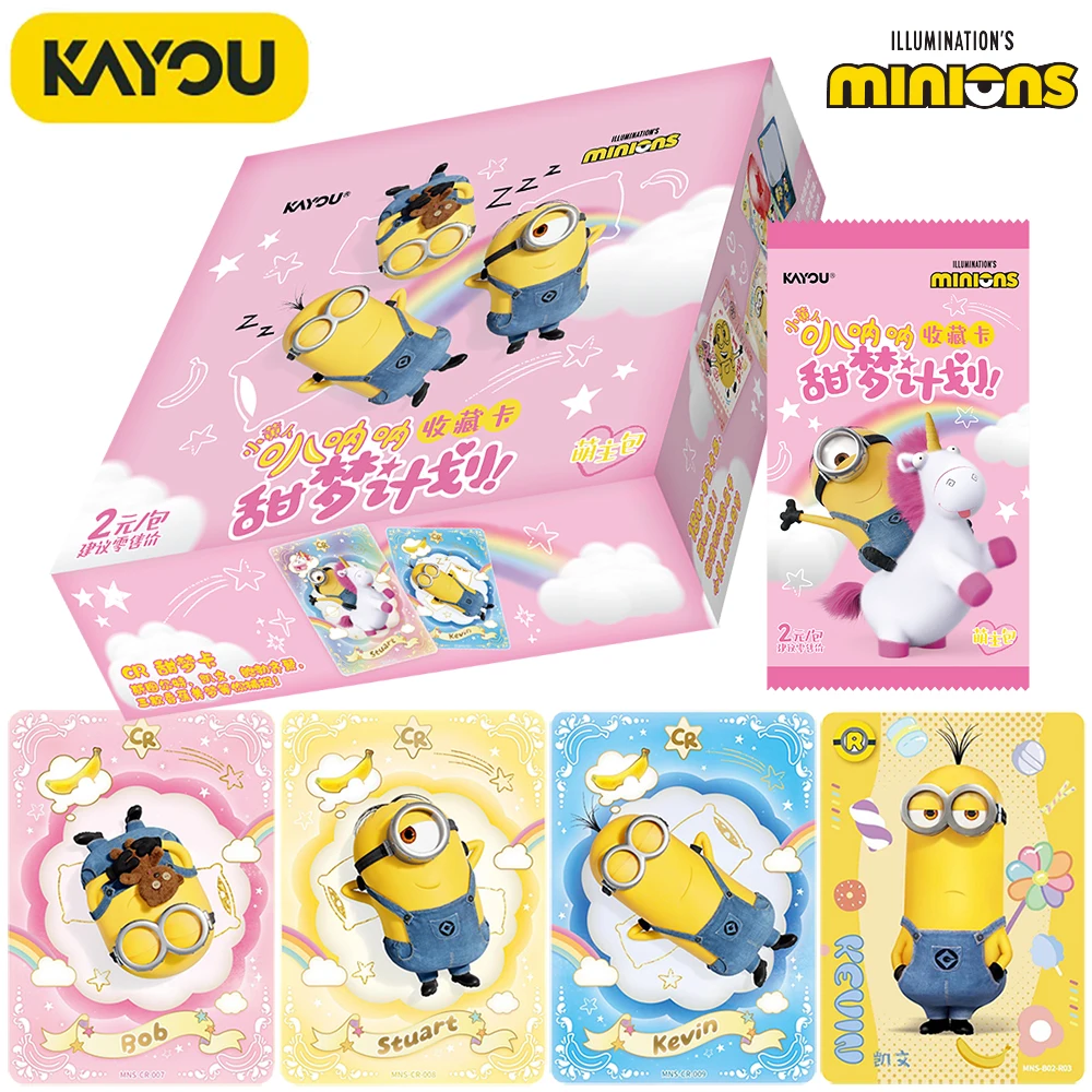 New KAYOU Original Minions Collection Cards Popular American Comedy Animation Movie Cute Cartoon Image Limited Character Cards
New KAYOU Original Minions Collection Cards Popular American Comedy Animation Movie Cute Cartoon Image Limited Character Cards