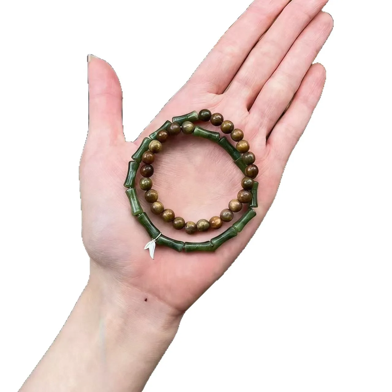 New Chinese Style Natural Green Sandalwood Double Loop Bracelet for Women Retro Olive Bamboo Joint Bracelet Gifts
New Chinese Style Natural Green Sandalwood Double Loop Bracelet for Women Retro Olive Bamboo Joint Bracelet Gifts