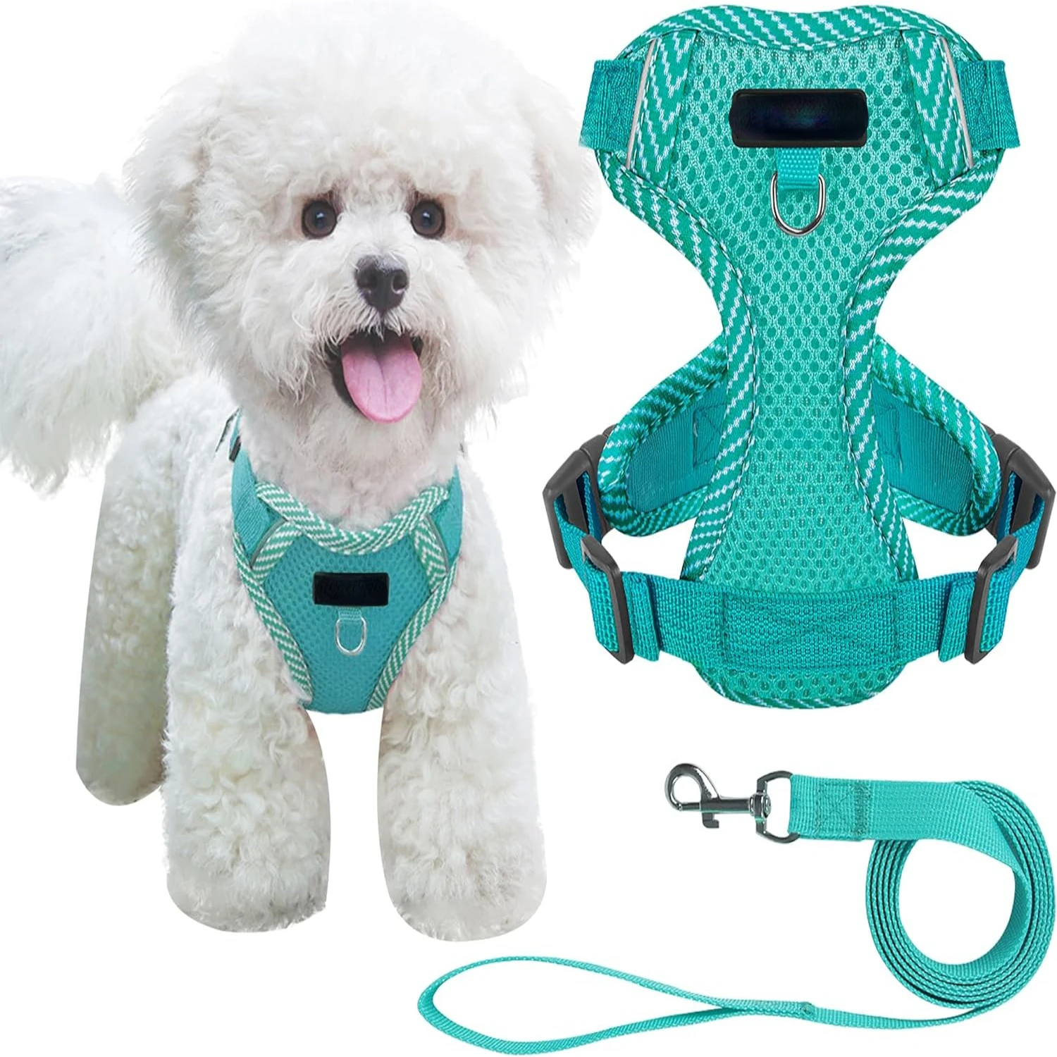 Comfortable, Secure, and Enhanced Small Dog Harness in Lightweight Blue Mesh - Adjustable Reflective Vest - Perfect for Running,
Comfortable, Secure, and Enhanced Small Dog Harness in Lightweight Blue Mesh - Adjustable Reflective Vest - Perfect for Running,
