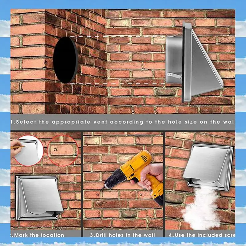 A11I 2 шт. 5-дюймовый внешний вытяжной настенный вентиляционный отверстий с мягкой обратной заслонкой, наружные вентиляционные крышки для сушилки из нержавеющей стали для дома
A11I 2 шт. 5-дюймовый внешний вытяжной настенный вентиляционный отверстий с мягкой обратной заслонкой, наружные вентиляционные крышки для сушилки из нержавеющей стали для дома