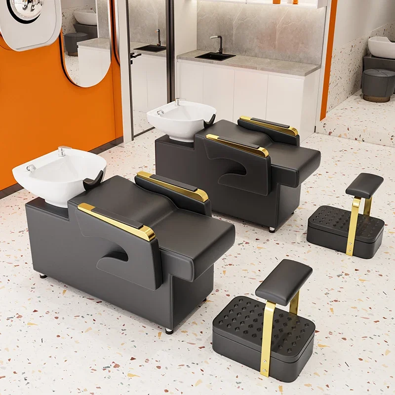 Semi Reclining Style Shampoo Chair Beauty Salon Head SPA Hair Washing Chair Luxury Modern Silla De Lavado De Cabello Furniture
Semi Reclining Style Shampoo Chair Beauty Salon Head SPA Hair Washing Chair Luxury Modern Silla De Lavado De Cabello Furniture