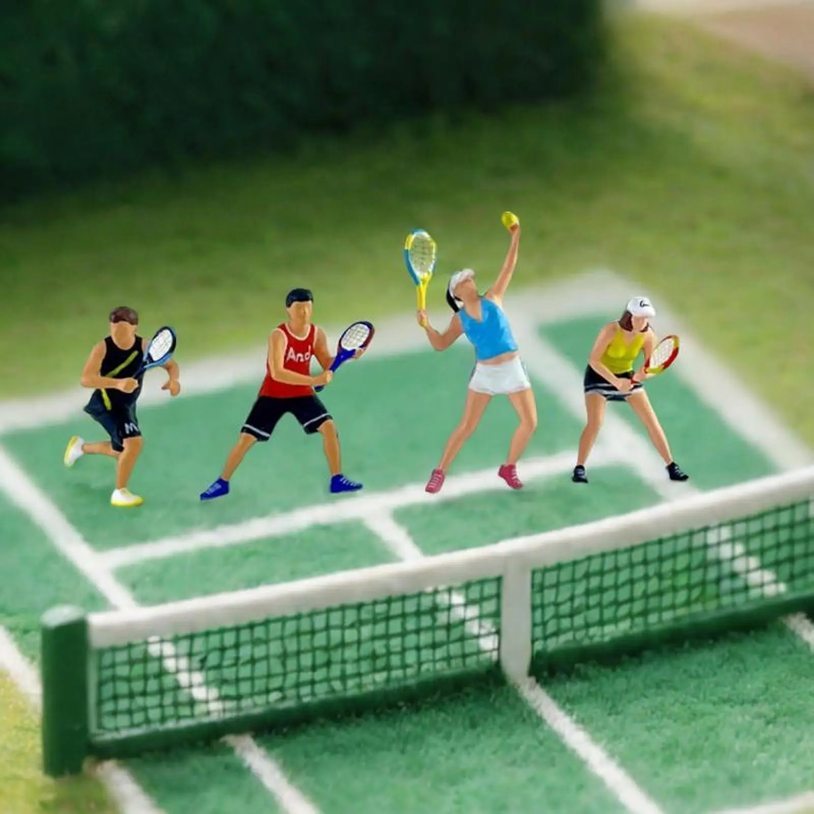 4x 1/64 Scale Miniature Figures Miniature Scene Figurines Tennis Dioramas Models
4x 1/64 Scale Miniature Figures Miniature Scene Figurines Tennis Dioramas Models