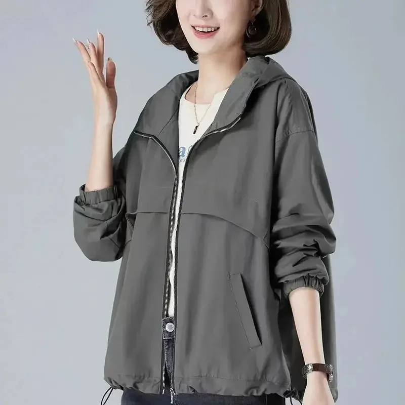 Hooded Short Coat Female 2023 New Women's New Coat Korean Version Loose and Slim Middle aged Mom Loose Cardigan Top Tide
Hooded Short Coat Female 2023 New Women's New Coat Korean Version Loose and Slim Middle aged Mom Loose Cardigan Top Tide