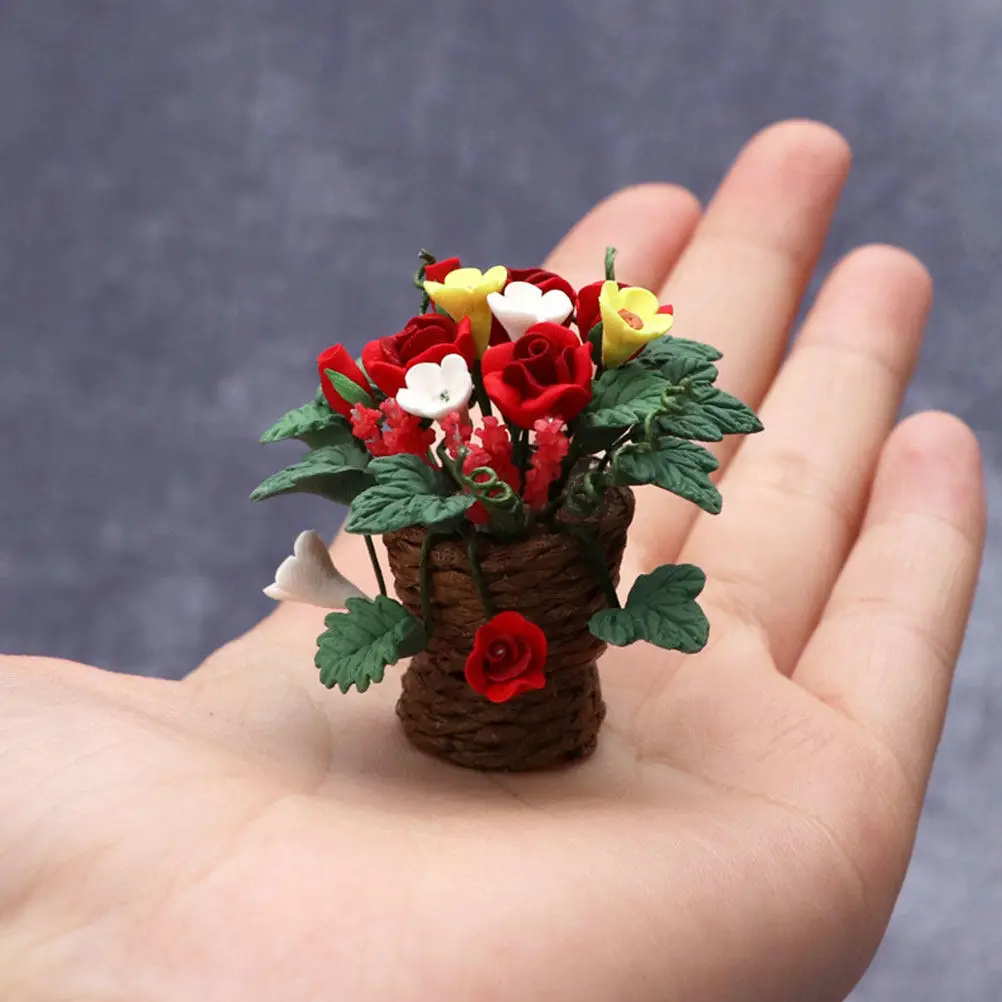 1Pcs Miniature Floral Planter Resin Craft Mini House Decoration for Miniature Garden Plant Scene Decor Red Rose Fake Mini
1Pcs Miniature Floral Planter Resin Craft Mini House Decoration for Miniature Garden Plant Scene Decor Red Rose Fake Mini