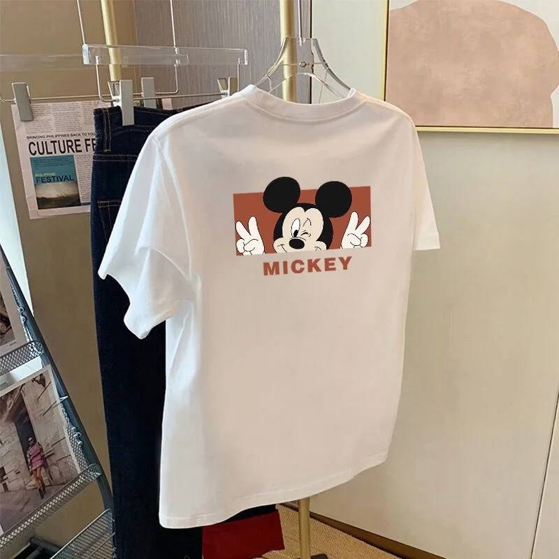 2026 New Arrival Mickey Cartoon Printed Loose Short Sleeve T-shirt Women Summer Korean Style Versatile Crew Neck Casual Top
2026 New Arrival Mickey Cartoon Printed Loose Short Sleeve T-shirt Women Summer Korean Style Versatile Crew Neck Casual Top