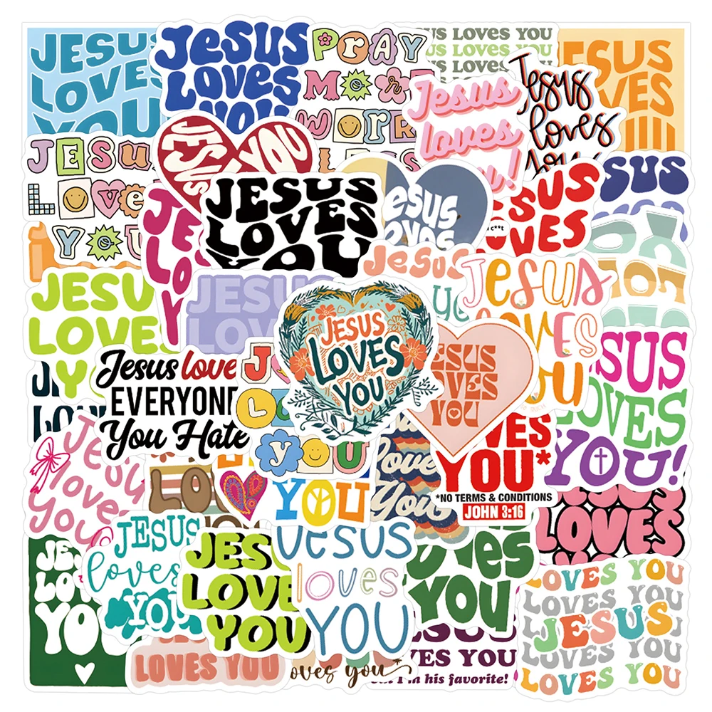 10/30/55/110pcs Bible Inspirational Phrase Stickers Jesus Loves You Christian Cartoon Decals Luggage Phone Guitar Sticker Decor
10/30/55/110pcs Bible Inspirational Phrase Stickers Jesus Loves You Christian Cartoon Decals Luggage Phone Guitar Sticker Decor