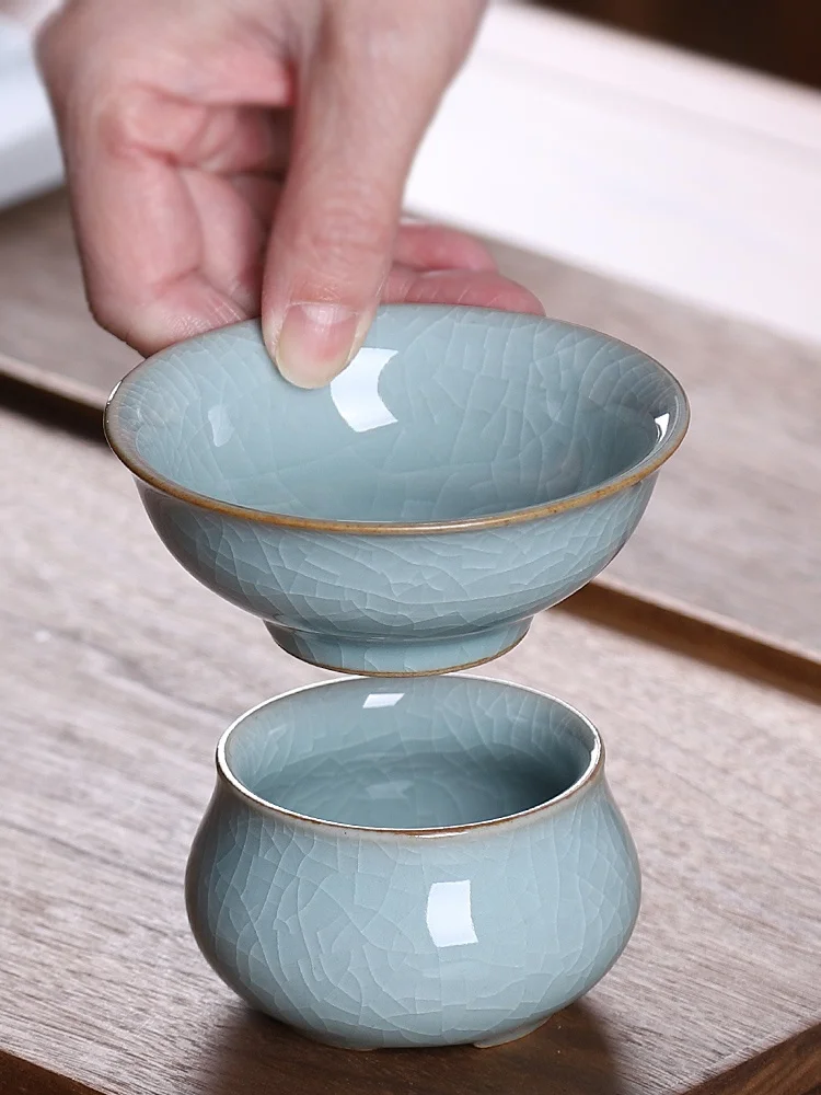 Blue Porcelain Tea Strainer Cerc Brother Kiln Ice Cra Pattern Open Section Tea Brewing Tool Handmade Dining Utensils
Blue Porcelain Tea Strainer Cerc Brother Kiln Ice Cra Pattern Open Section Tea Brewing Tool Handmade Dining Utensils