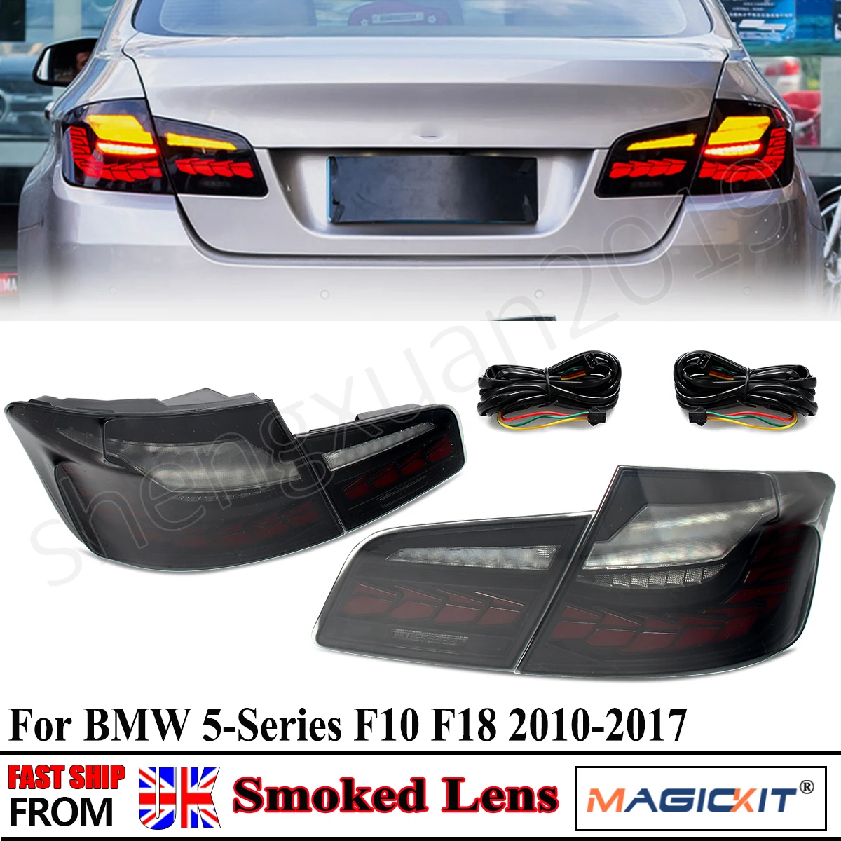 For BMW 5 Series F10 F18 M5 528i 550i 2010-2017 tail Lamp Smoked Taillight Assembly GTS LED Tail Lights Automotive Signal Light
For BMW 5 Series F10 F18 M5 528i 550i 2010-2017 tail Lamp Smoked Taillight Assembly GTS LED Tail Lights Automotive Signal Light