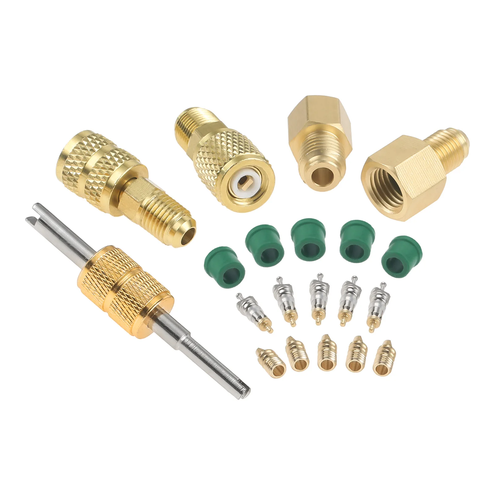 20 шт./компл. мини-разъемные адаптеры R410A R134A 5/16 "1/4" вилка SAE 1/2 "Acme «папа-мама» латунный фитинговый комплект со съемником сердечника клапана
20 шт./компл. мини-разъемные адаптеры R410A R134A 5/16 "1/4" вилка SAE 1/2 "Acme «папа-мама» латунный фитинговый комплект со съемником сердечника клапана