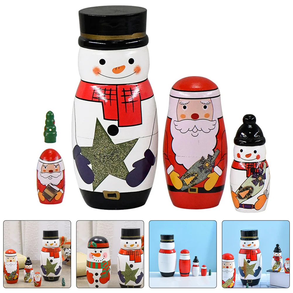 1 set 1 Set Of Wooden Snowman 4-Layer Christmas Russian Nesting Stackable Wooden Crafts Christmas Party Favors Home Decor
1 set 1 Set Of Wooden Snowman 4-Layer Christmas Russian Nesting Stackable Wooden Crafts Christmas Party Favors Home Decor