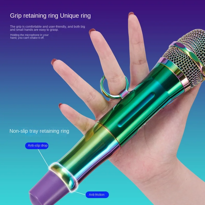 Titanium Steel Band Ring LR-69C Wireless Microphone Home K Song Stage Performance KTVone-to-two Handheld Microphone
Titanium Steel Band Ring LR-69C Wireless Microphone Home K Song Stage Performance KTVone-to-two Handheld Microphone