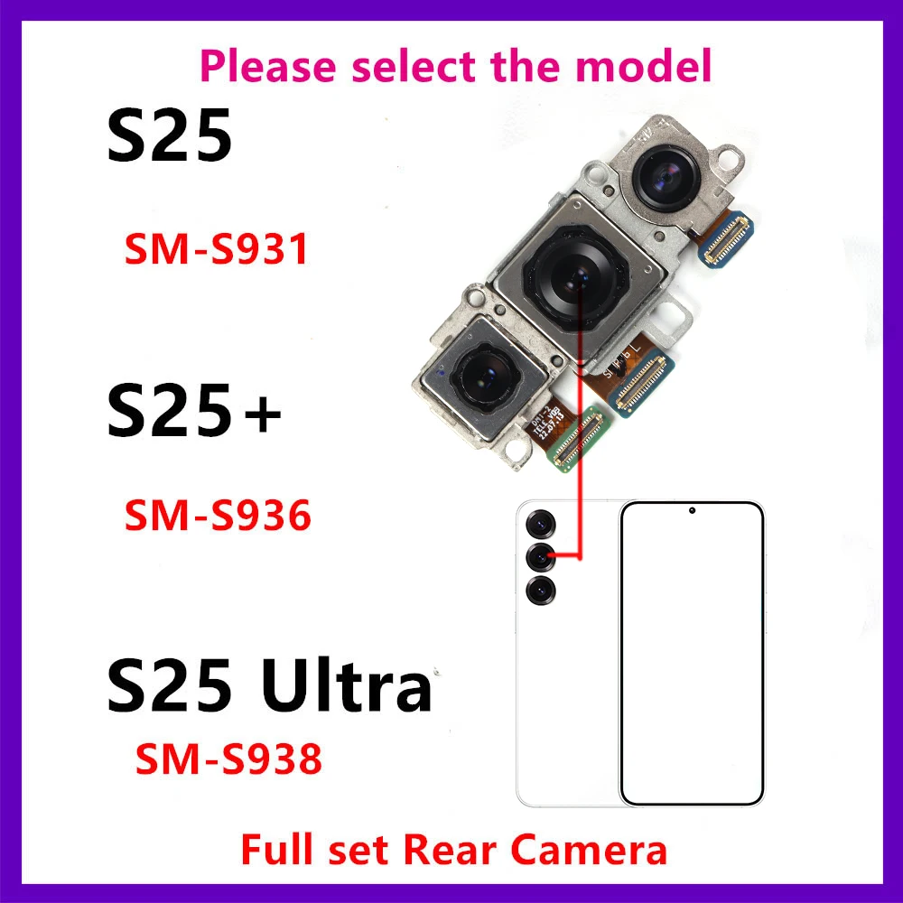 For Samsung Galaxy S25 Plus Ultra S25+ SM-S938B S931 S936 S938 Rear Camera Main Wide Telephoto Ultrawide Back Camera Module
For Samsung Galaxy S25 Plus Ultra S25+ SM-S938B S931 S936 S938 Rear Camera Main Wide Telephoto Ultrawide Back Camera Module