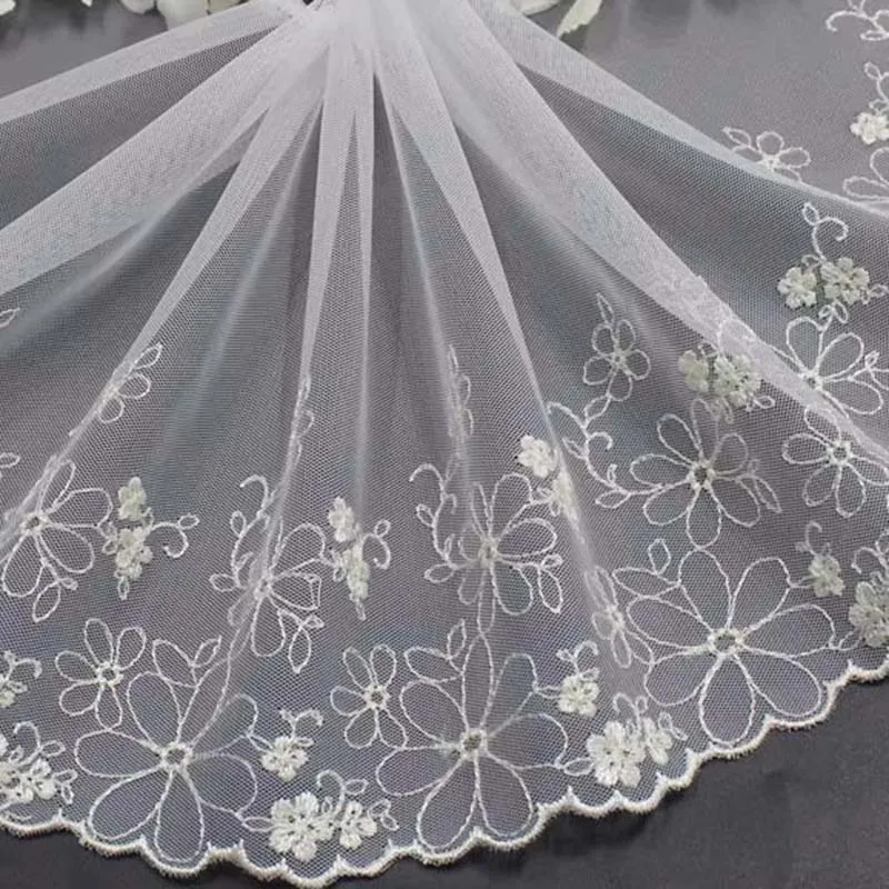 32Yards Embroidery Lace Fabric White Embroidered Mesh Lace Trim Lingerie DIY Sewing Accessories for Dress
32Yards Embroidery Lace Fabric White Embroidered Mesh Lace Trim Lingerie DIY Sewing Accessories for Dress