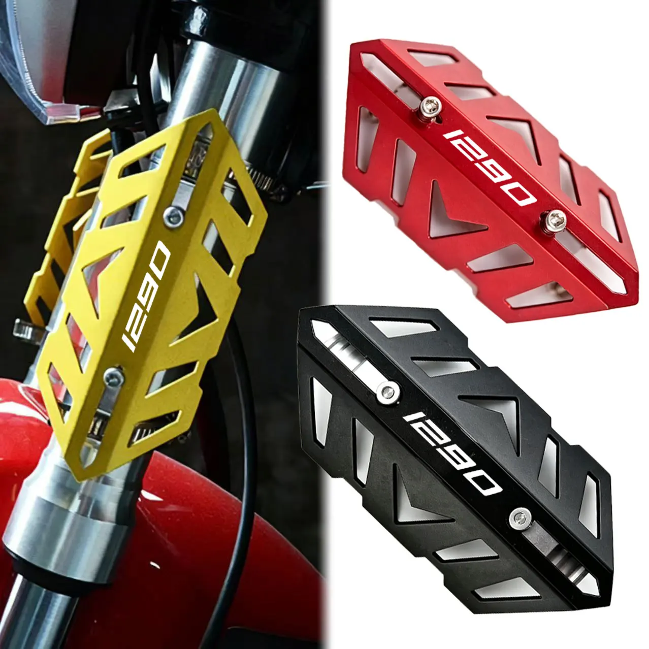 Motorcycle For KTM 1290 SUPER DUKE R SUPER ADVENTURE S/R 1290 front fork protective cover and exhaust pipe decorative cover
Motorcycle For KTM 1290 SUPER DUKE R SUPER ADVENTURE S/R 1290 front fork protective cover and exhaust pipe decorative cover