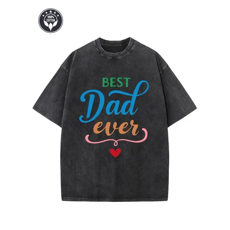 "BEST Dad Ever" T-Shirt Unisex Washed Retro Graphic Tee Funny Father's Day Gift for Husband Stepdad Cotton Top
"BEST Dad Ever" T-Shirt Unisex Washed Retro Graphic Tee Funny Father's Day Gift for Husband Stepdad Cotton Top