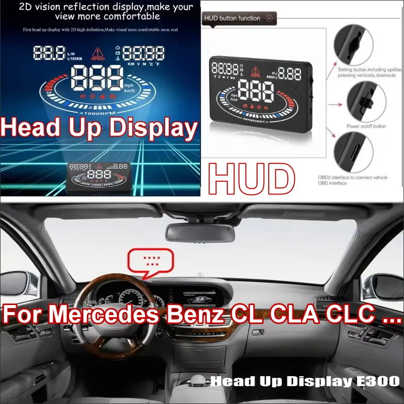 Car Headup HUD Head Up Display For Mercedes Benz CL CLA CLC CLK GL GLK SL SLK Auto Inforamtion Refkecting Windshield Projector
Car Headup HUD Head Up Display For Mercedes Benz CL CLA CLC CLK GL GLK SL SLK Auto Inforamtion Refkecting Windshield Projector