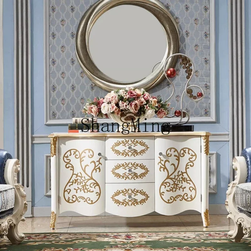 SM neoclassical living room dining side entrance entrance cabinet retro storage decoration sofa side cabinet
SM neoclassical living room dining side entrance entrance cabinet retro storage decoration sofa side cabinet