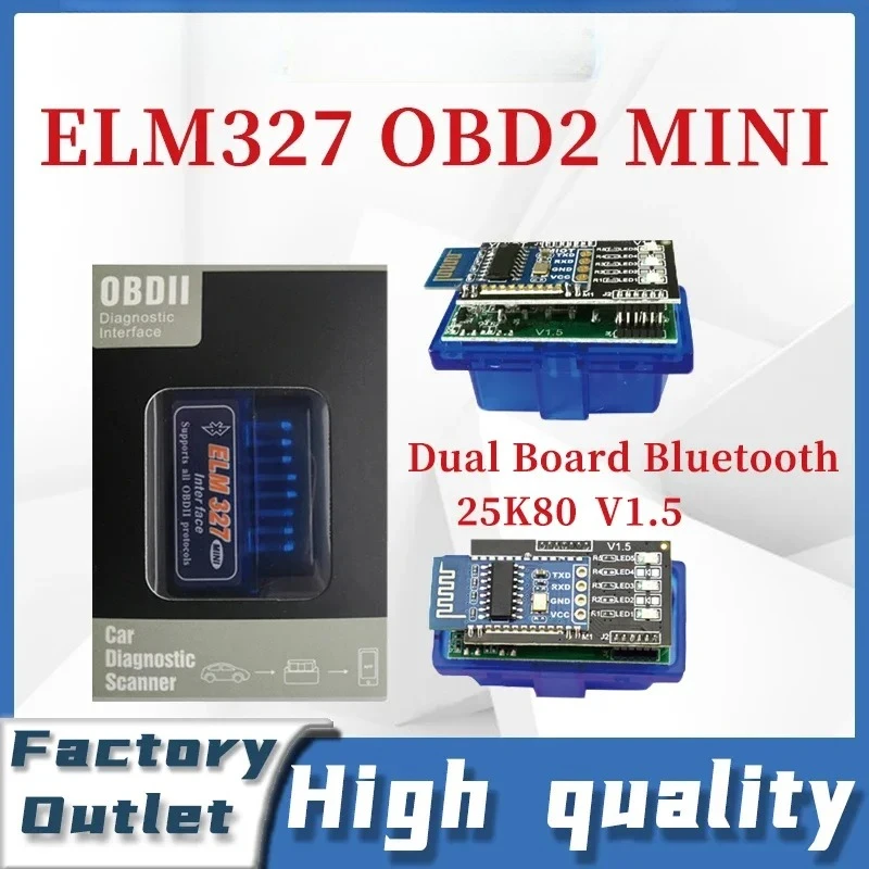 Mini ELM327 V1.5 Diagnostic Tool Bluetooth 5.1 PIC25K80 Chip Automotive Fault Detector OBD2 Auto Scanner for Android IOS PC
Mini ELM327 V1.5 Diagnostic Tool Bluetooth 5.1 PIC25K80 Chip Automotive Fault Detector OBD2 Auto Scanner for Android IOS PC