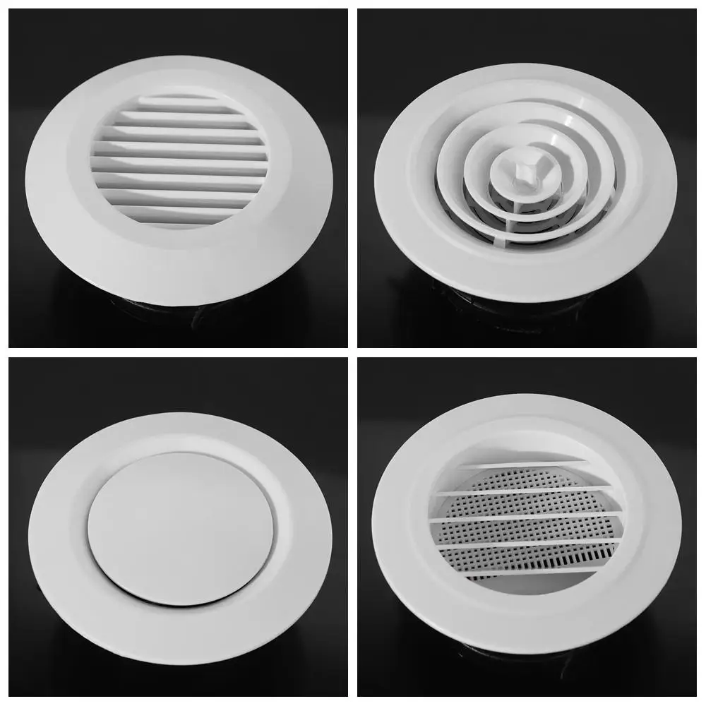 Adjustable Round Air Vent Extract Valve 75-200mm White Air Vent Extract Valve Grille Plastic Wall Mount
Adjustable Round Air Vent Extract Valve 75-200mm White Air Vent Extract Valve Grille Plastic Wall Mount