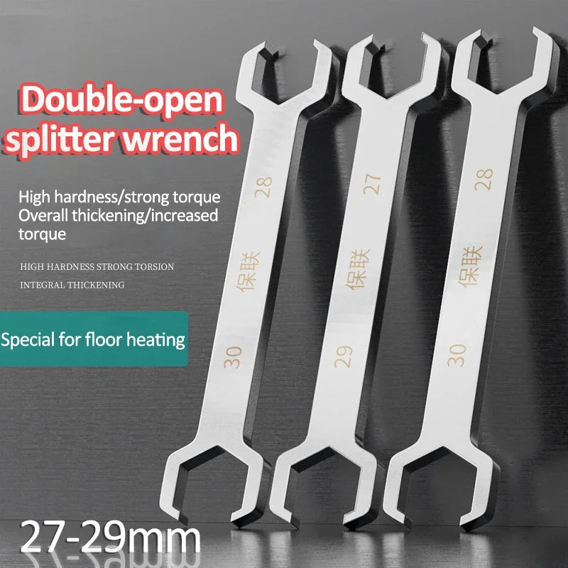 Underfloor Heating Water Distributor Wrench Practical Double Ended Wrench Open End Wrench Geothermal Dismantling Tools Hand Tool
Underfloor Heating Water Distributor Wrench Practical Double Ended Wrench Open End Wrench Geothermal Dismantling Tools Hand Tool