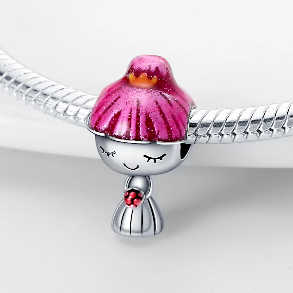 Charms Original 925 Sterling Silver Pink Little Girl Beads Fit Bracelet Diy Fine Gift Women Delicate Jewelry Accessory
Charms Original 925 Sterling Silver Pink Little Girl Beads Fit Bracelet Diy Fine Gift Women Delicate Jewelry Accessory