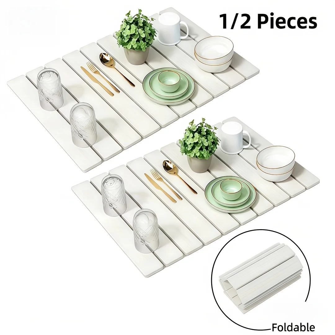 1/2pcs Super Absorbent Diatomite Dish Drying Mat Suitable for Kitchen Counter, Fast-Dry Heat-Resistant Anti-Slip Foldable Stone Texture Mat with Diatomite Powder Technology, Food-Safe Counter Protector for Dishes, Cups, Bottles - Ideal Gift Dish
1/2pcs Super Absorbent Diatomite Dish Drying Mat Suitable for Kitchen Counter, Fast-Dry Heat-Resistant Anti-Slip Foldable Stone Texture Mat with Diatomite Powder Technology, Food-Safe Counter Protector for Dishes, Cups, Bottles - Ideal Gift Dish