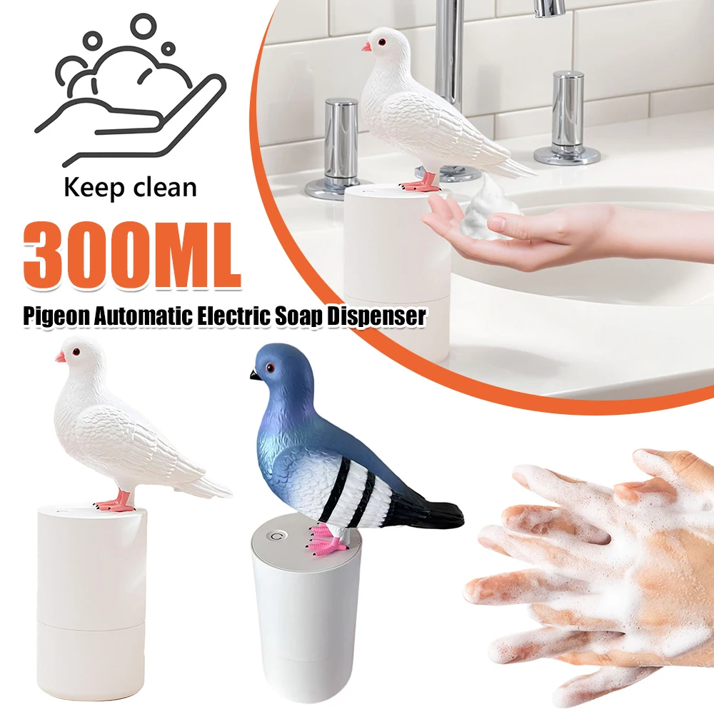 300ML Fun Animal Series Foam Soap Dispenser Pigeon Automatic Electric Soap Dispenser for Kitchen and Bathroom
300ML Fun Animal Series Foam Soap Dispenser Pigeon Automatic Electric Soap Dispenser for Kitchen and Bathroom