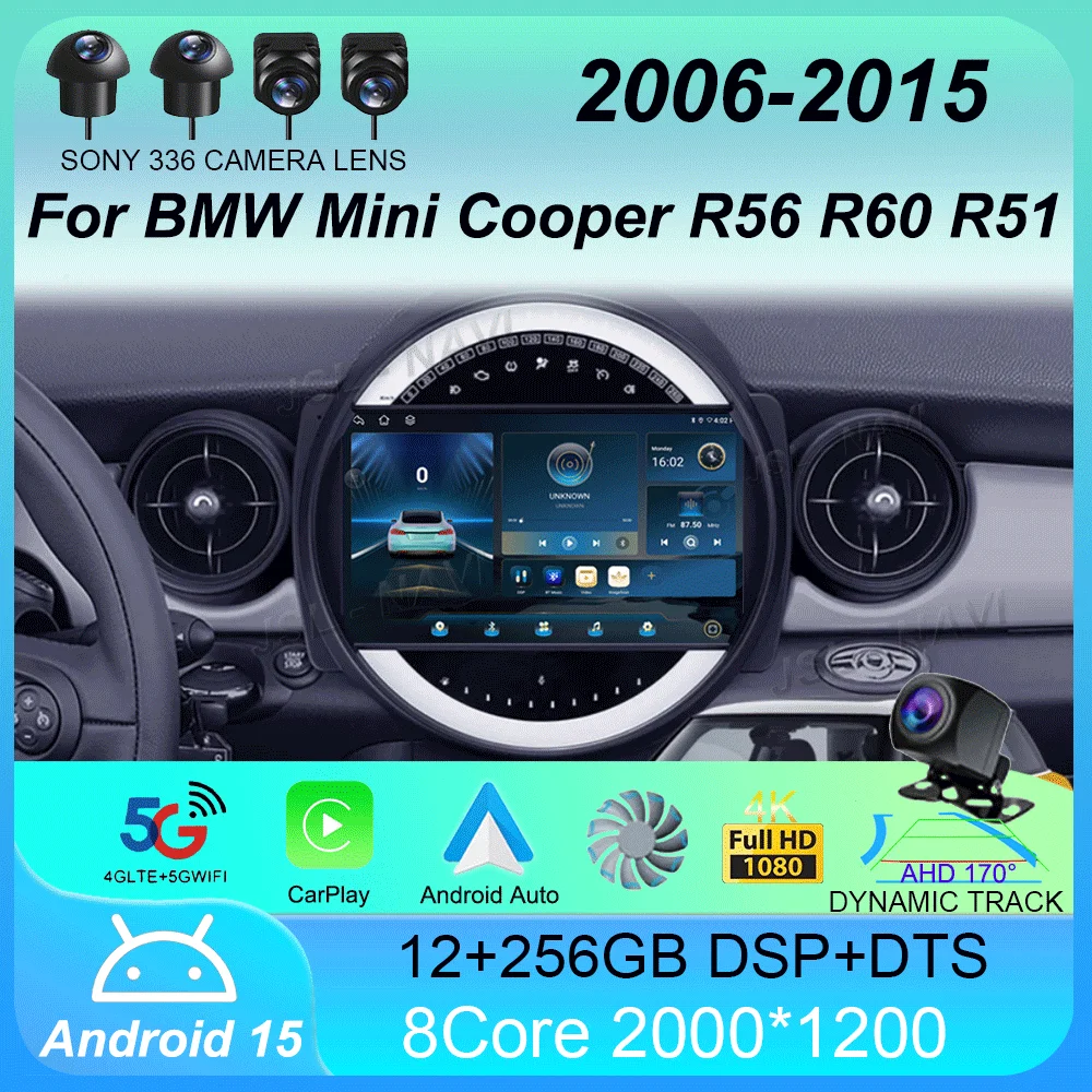 Car Radio Android 15 For BMW Mini Cooper R56 R60 R51 2006 - 2015 GPS Carplay Navigation Stereo Auto DSP BT DVD Multimedia Player 
Car Radio Android 15 For BMW Mini Cooper R56 R60 R51 2006 - 2015 GPS Carplay Navigation Stereo Auto DSP BT DVD Multimedia Player