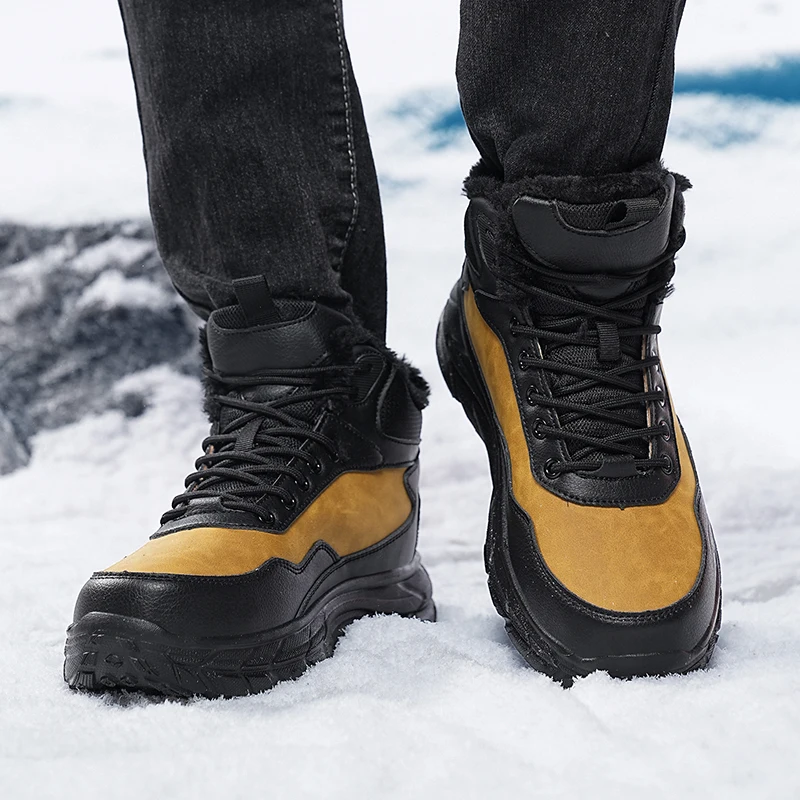 Winter Boot Men's High-top Waterproof Trend Boots Outdoor Cotton Shoes Sneaker Men Thick Plus Warm Large Size Snow Hiking Boots
Winter Boot Men's High-top Waterproof Trend Boots Outdoor Cotton Shoes Sneaker Men Thick Plus Warm Large Size Snow Hiking Boots