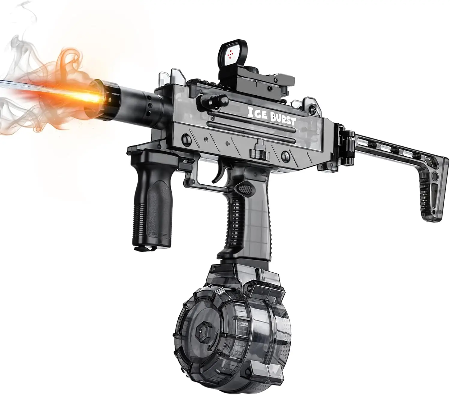 Electric Water Gun with Realistic Fire Effect and Scope, Automatic Squirt Blaster for Outdoor Summer Pool Beach Party Toy
Electric Water Gun with Realistic Fire Effect and Scope, Automatic Squirt Blaster for Outdoor Summer Pool Beach Party Toy